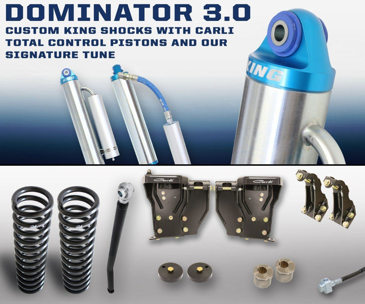 '11-16 Ford F250/350 3.0 Dominator System-2.5" Lift Display of Included Parts