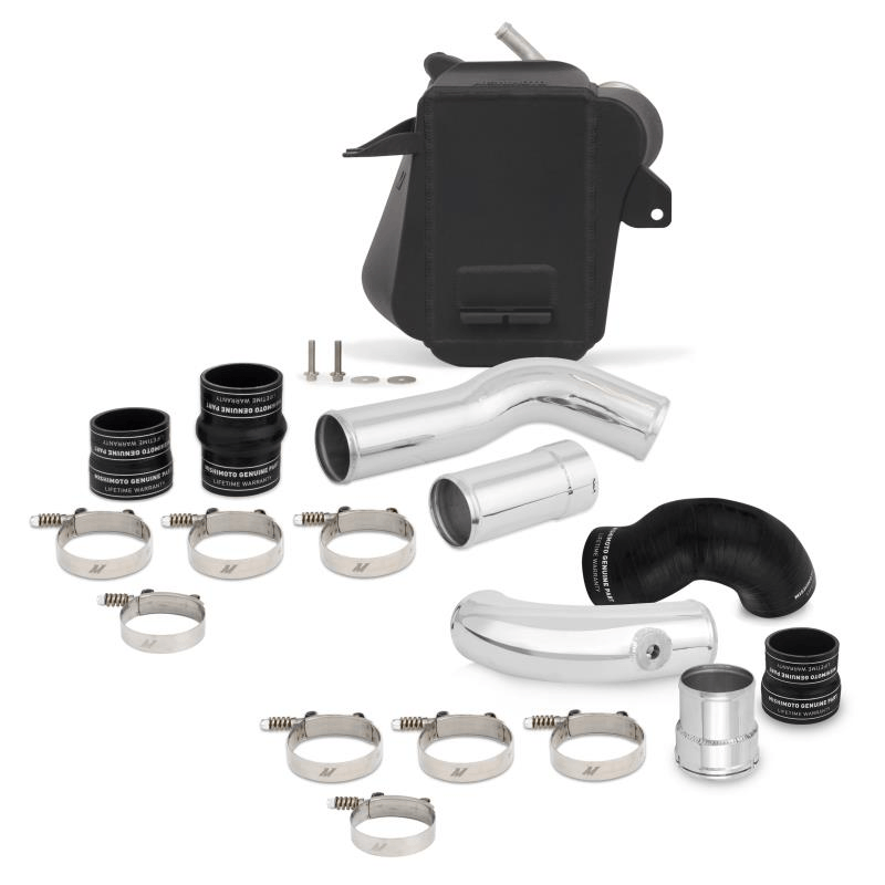 11-22 Ford 6.7L Powerstroke Air to Water Performance Intercooler Kit Performance Products Mishimoto Black Cooler parts