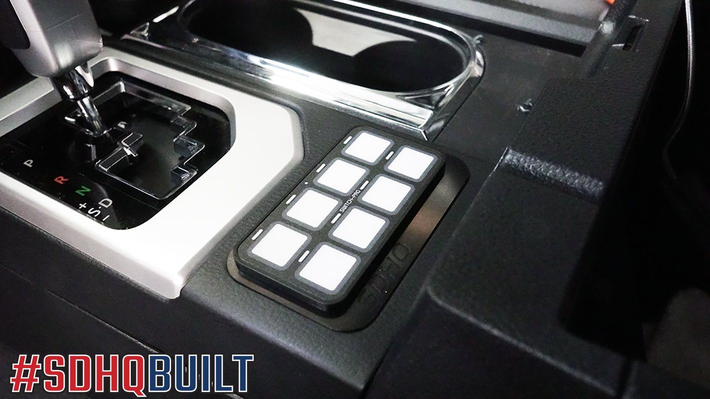 '14-21 Toyota Tundra SDHQ Built Billet Switch-Pros SP-9100 Keypad Mount Lighting SDHQ Off Road display