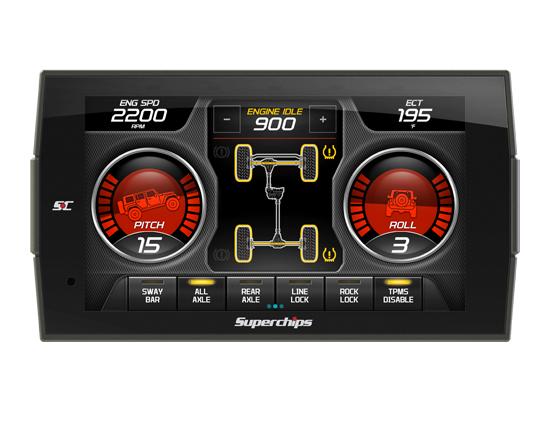 '15-18 Jeep Wrangler Superchips Trail Dash 3 Electrical Superchips display