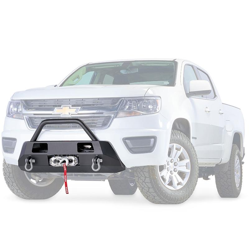 '15-20 Chevrolet Colorado Semi Hidden Winch Mount Kit Bumper Warn Industries display