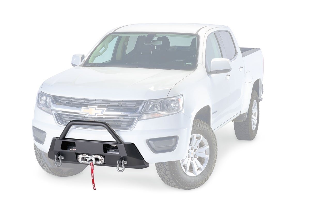 '15-20 Chevrolet Colorado Semi Hidden Winch Mount Kit Bumper Warn Industries display