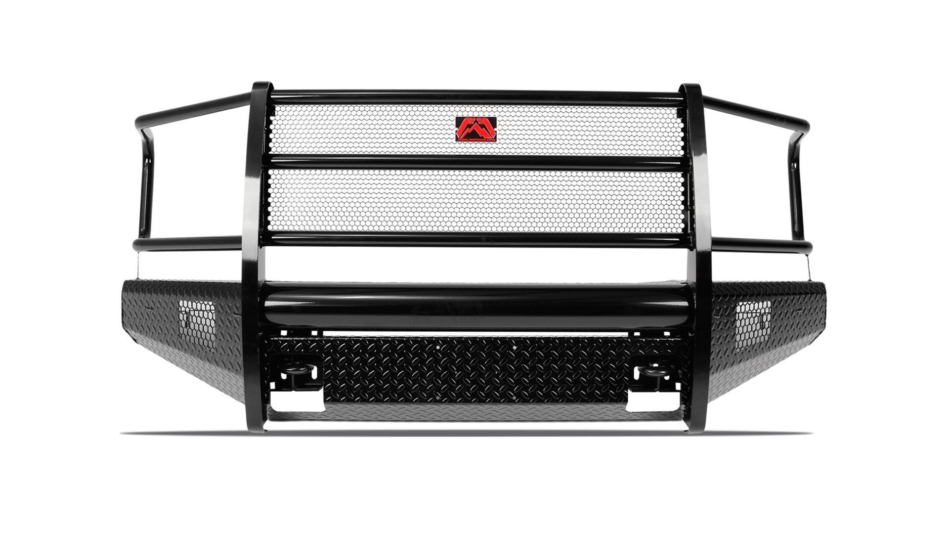 16-22 Nissan Titan XD Black Steel Series Front Bumper w/ Full Grill Guard  Fab Fours individual display