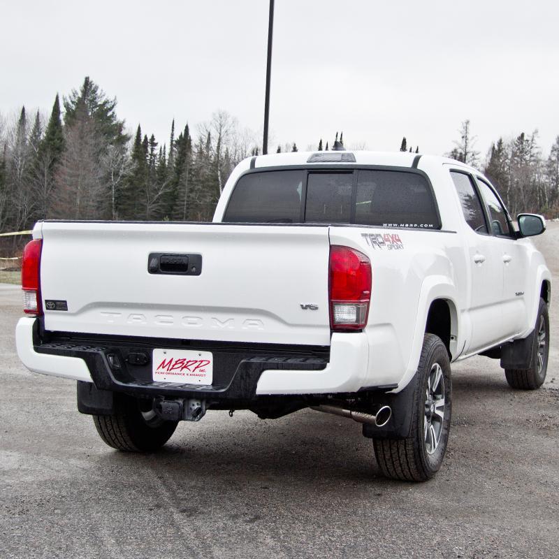 '16-23 Toyota Tacoma 3" Cat Back Single Side Exhaust MBRP display