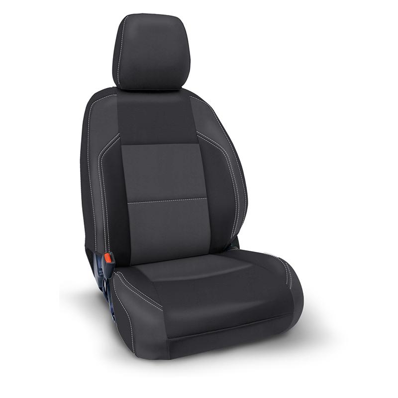 '16-23 Toyota Tacoma Front Seat Covers Seat Covers PRP Seats Black w/Gray Stitch display