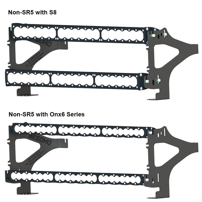 '16-23 Toyota Tacoma SDHQ Built Behind the Grille Light Bar Mount