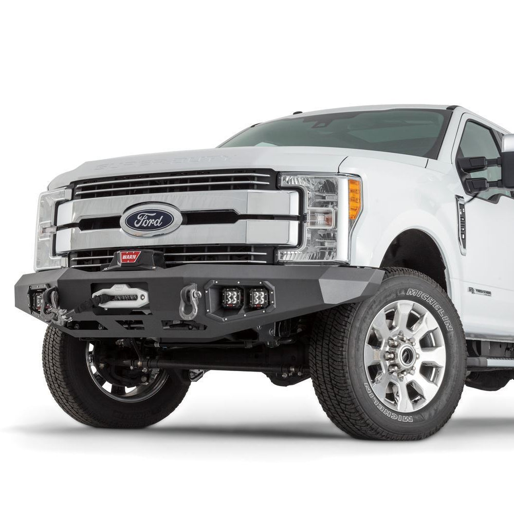 17-21 Ford F250/350 Ascent Front Bumper Warn Industries display