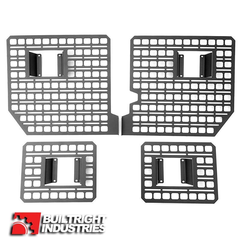 2017-2024 Ford F250/350 Bedside Rack System-4 Panel Kit Display of included Parts
