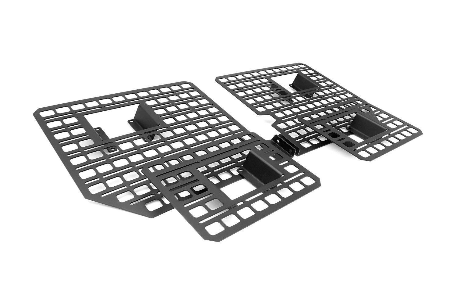 2017-2024 Ford F250/350 Bedside Rack System-4 Panel Kit Display of included parts