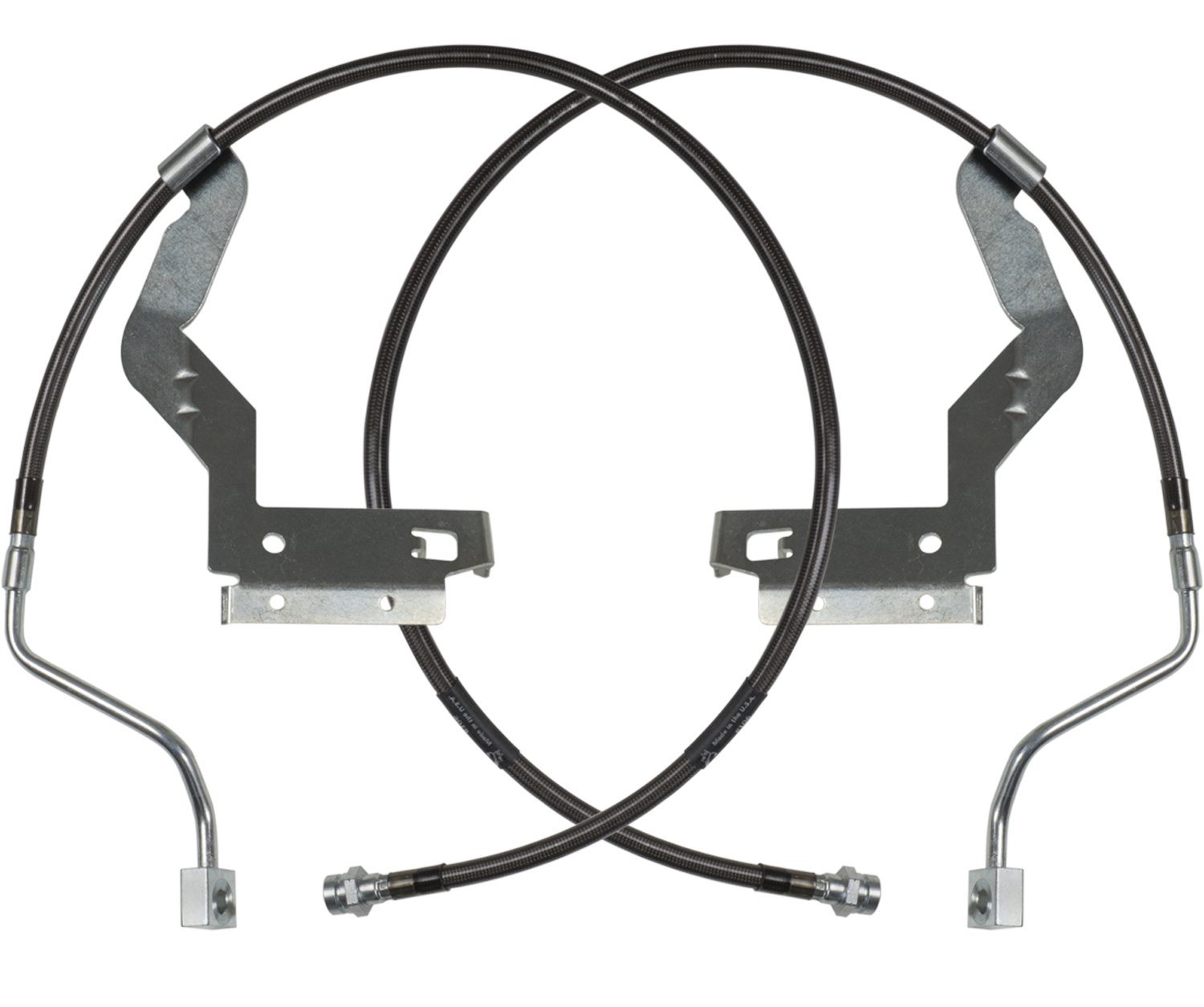 '17-24 Ford F250/350 Stainless Steel Braided Brake Line Kit Display of Included Parts
