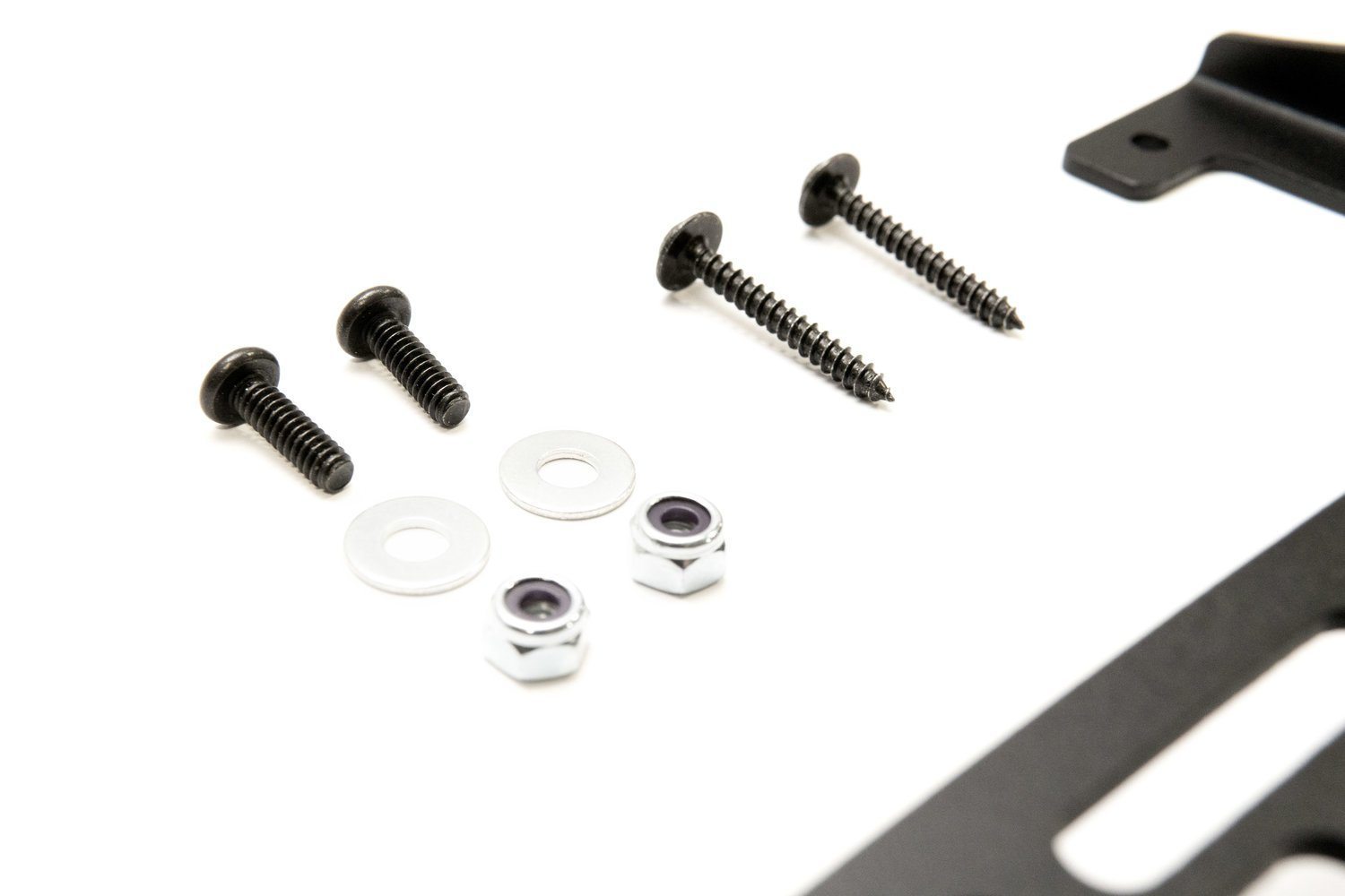 '15-20 Ford Raptor BuiltRight Industries Dash Mount Kit Close-up Display of Included Hardware