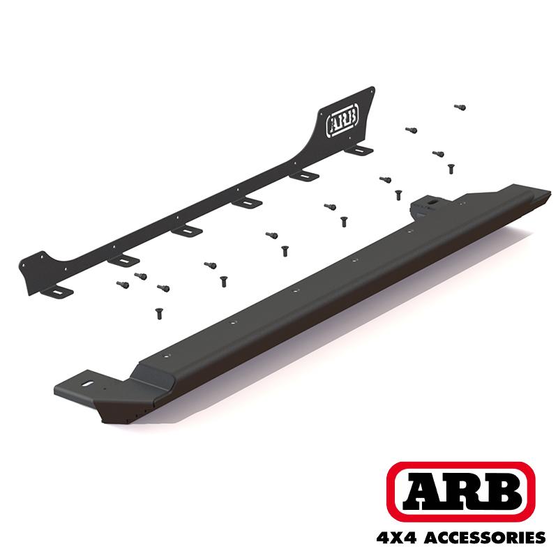 ARB '18-23 2-Door Jeep JL Rock Sliders Display of Included Parts