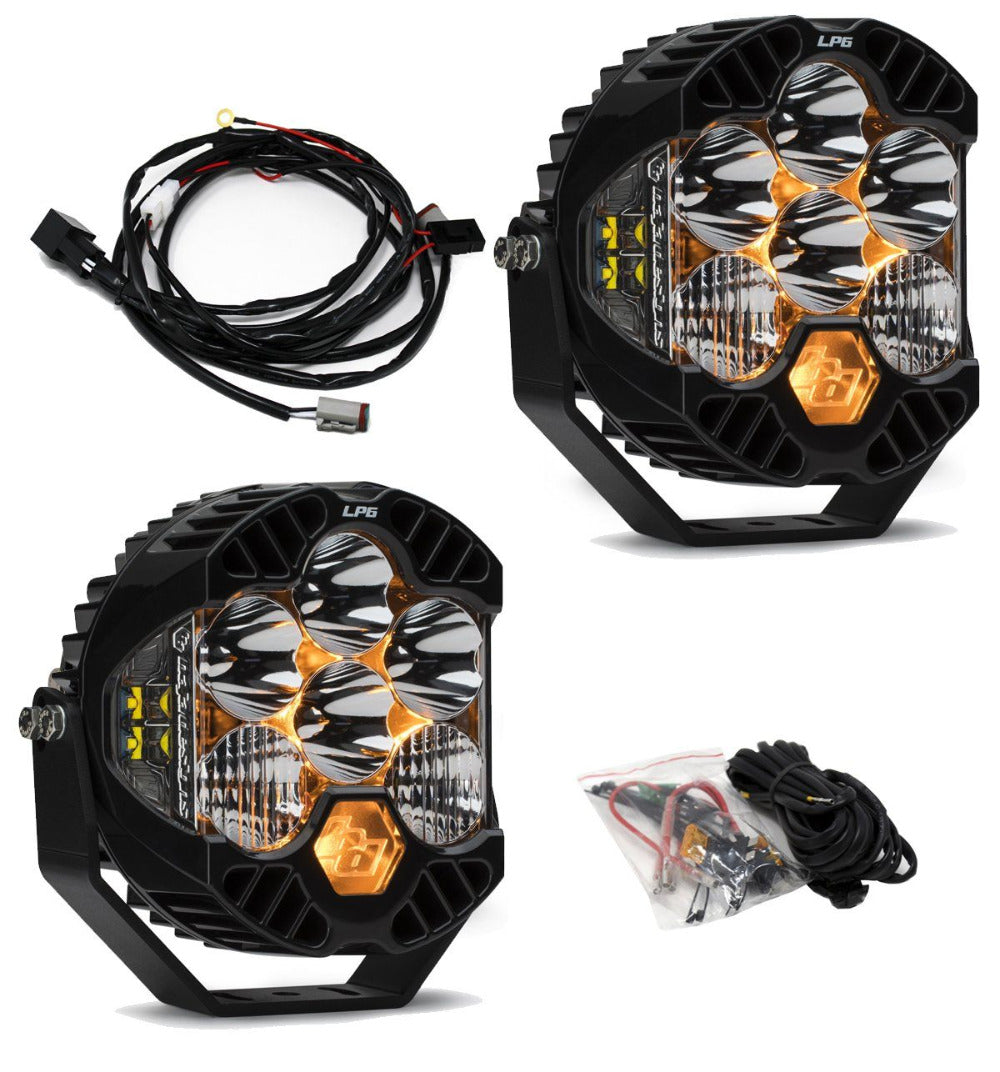 '18-23 Jeep JL Rubicon Steel Bumper Kit Lighting Baja Designs Display of Included Parts