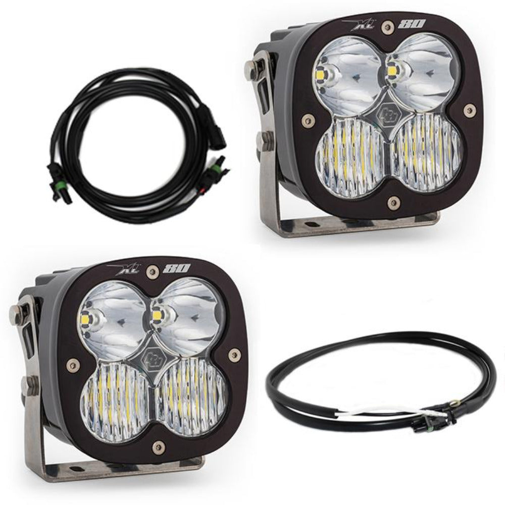 '18-23 Jeep JL Rubicon Steel Bumper Kit Lighting Baja Designs Display of Included Parts
