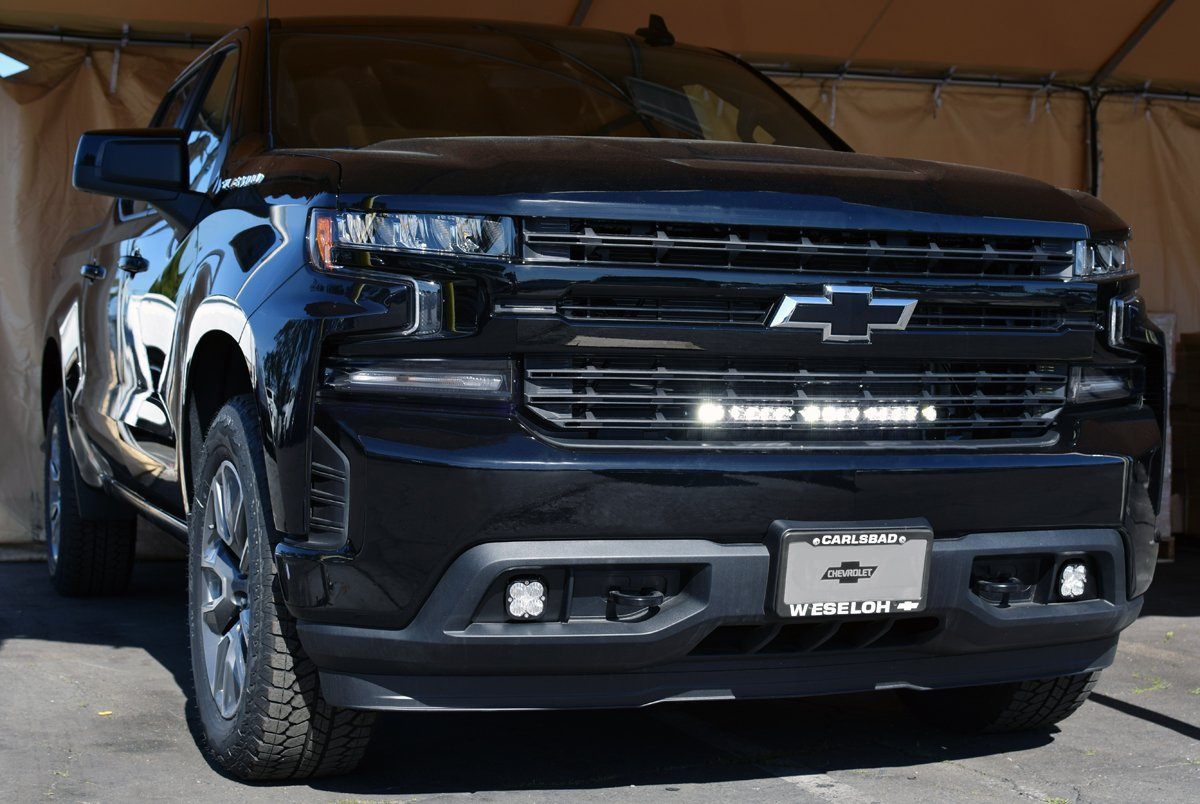 '19-21 Chevy/GM 1500 20" S8 Grille Mount Lighting Baja Designs display on Vehicle