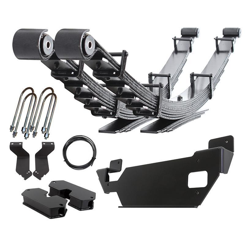 '19-24 Ram 3500 Carli Full Progressive Leaf Springs Display of included Parts