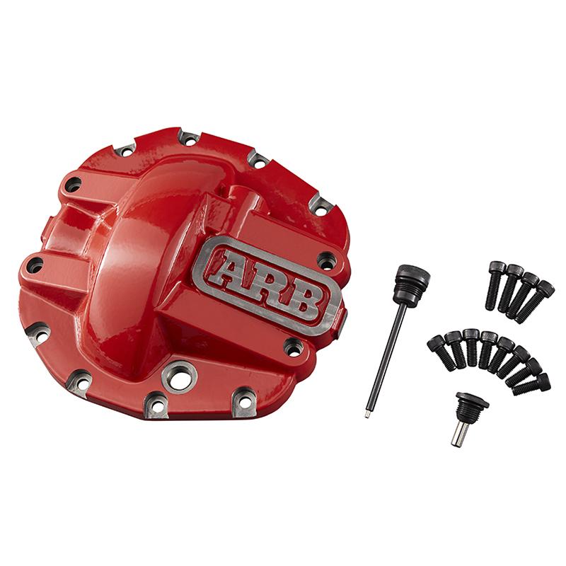 '19-23 Ford Ranger M200 red Rear Axle Differential Cover Drivetrain ARB Included parts (Face View) Red