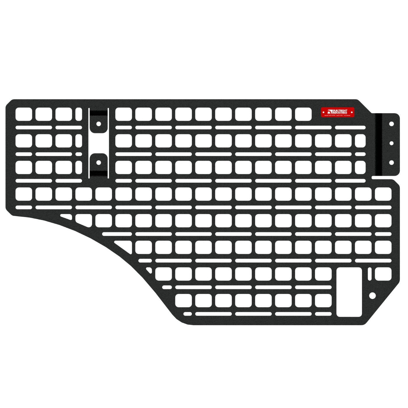 '19-24 Ram 1500 BuiltRight Bedside Rack System - Passenger Rear Panel Display