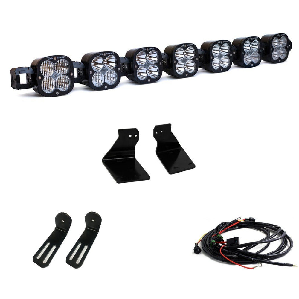 '20-22 Ford F250/350 XL Linkable LED Light Kit Lighting Baja Designs Display of Included Parts