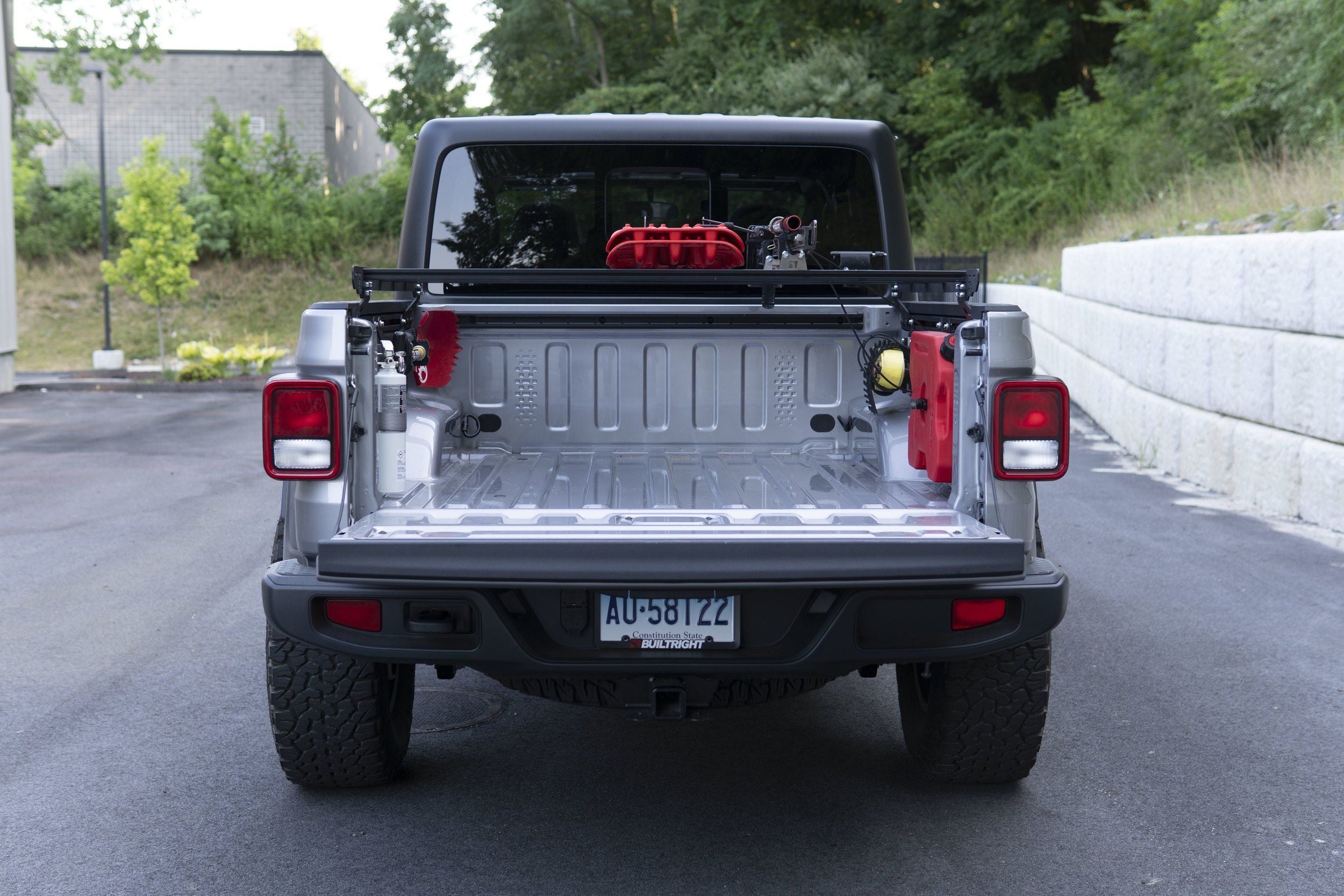 '20-24 Jeep Gladiator (JT) Bedside Rack System-4pc Kit Display in Vehicle