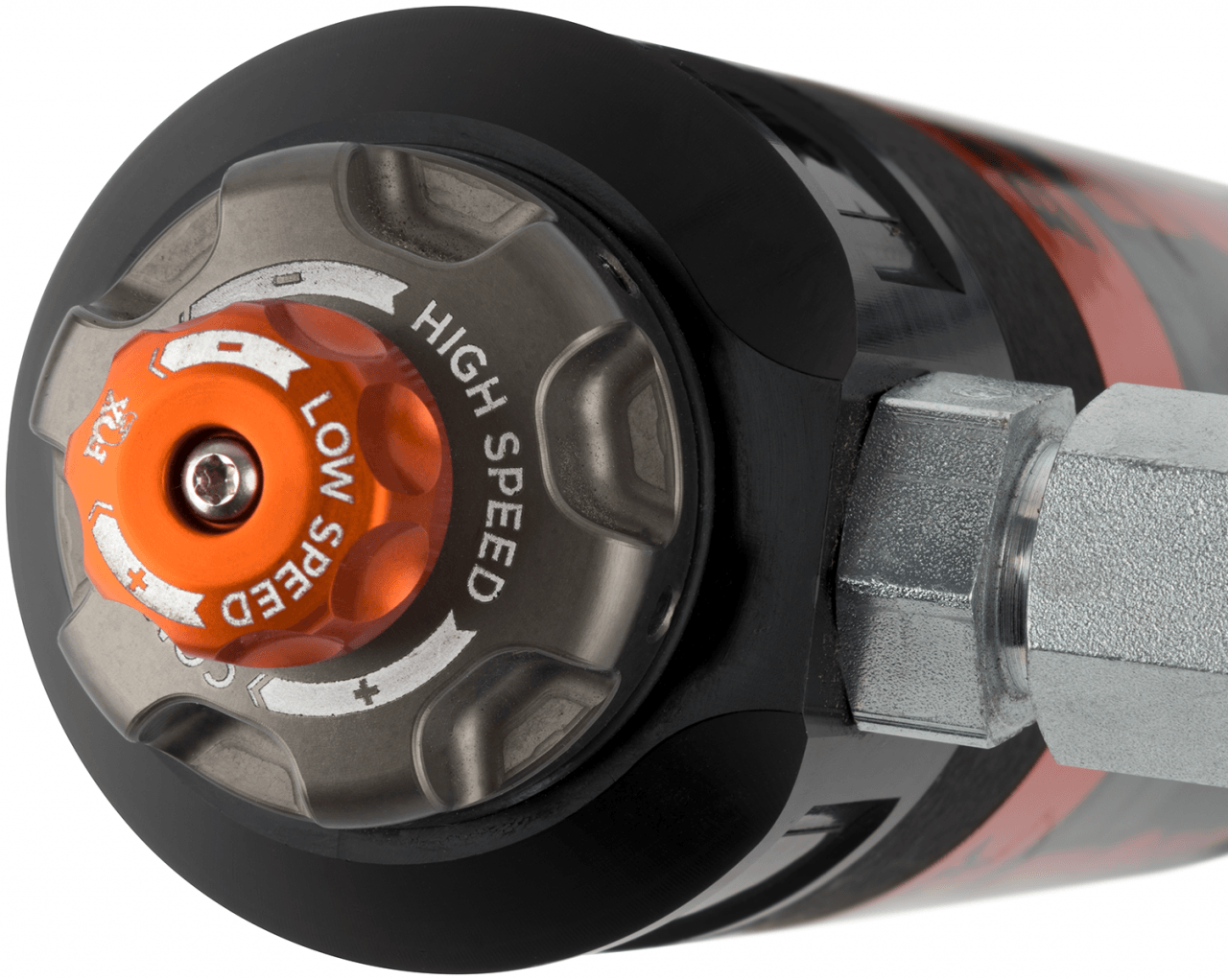 '20-23 Jeep JT Performance Elite Series RR 2.5 Front Shocks Close-up Display