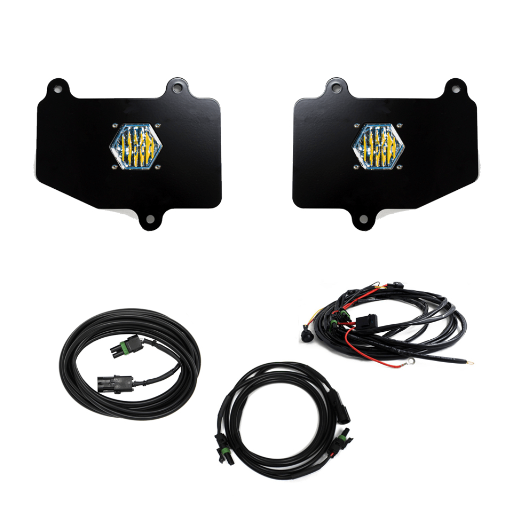 '20-22 Jeep JT Gladiator S1 Reverse Light Kit Lighting Baja Designs Display of Included Parts
