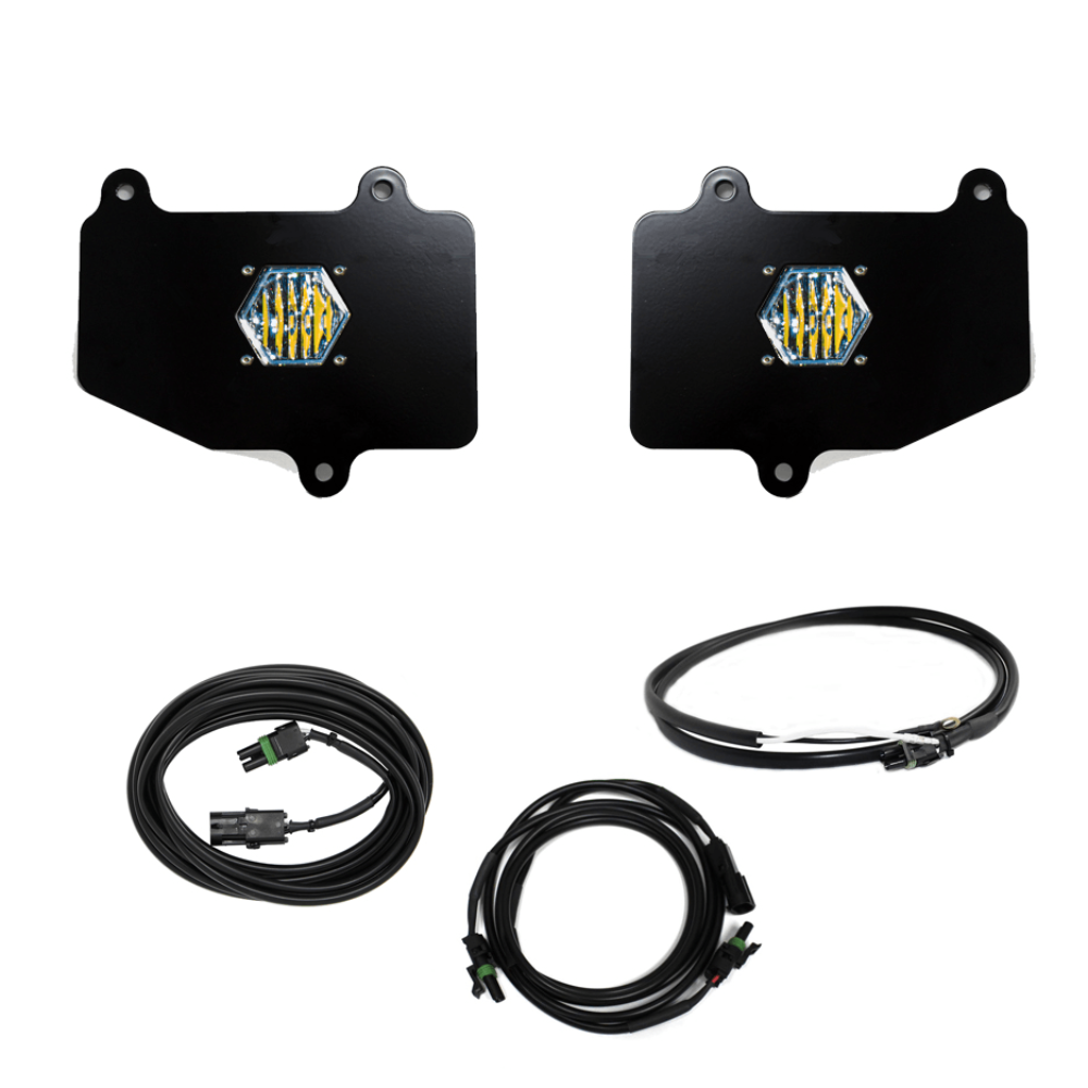 '20-22 Jeep JT Gladiator S1 Reverse Light Kit Lighting Baja Designs Display of Included Parts