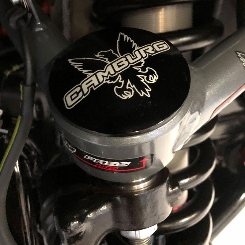 '21-24 Ford Bronco Camburg 1.25" Uniball Upper Control Arms Close-up Display on Vehicle