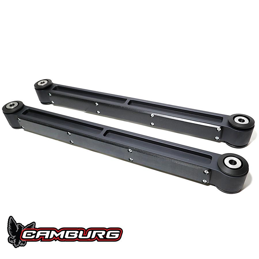'21-24 Ford Bronco Camburg Kinetik Rear Billet Lower Trailing Arms Display of Included Parts