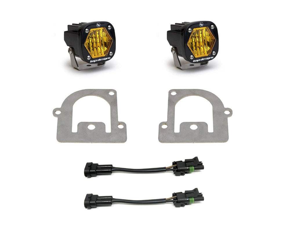 '21-23 Ford Bronco Sport S1 Series Fog Light Kit Lighting Baja Designs Display of Included parts