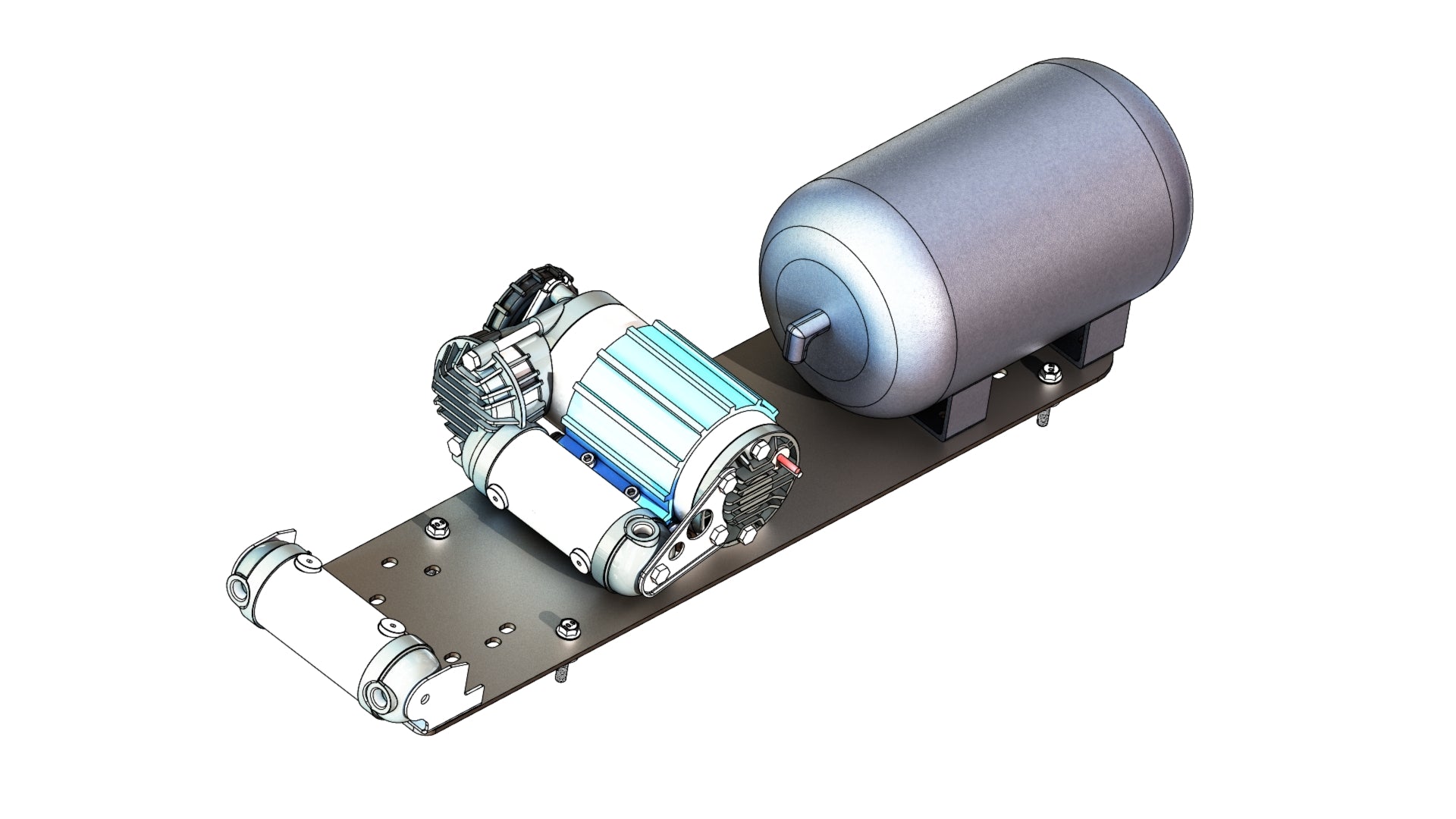 '13-23 Ram 2500/3500 RamBox Bedside Air Compressor Mount