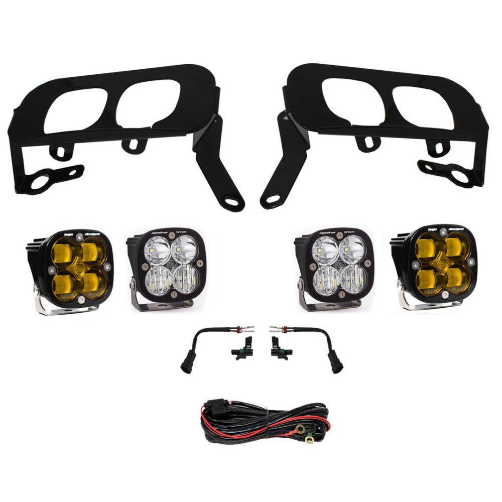 '14-15 Chevy Silverado 1500 Dual Fog Pocket Kit Display of Included Parts
