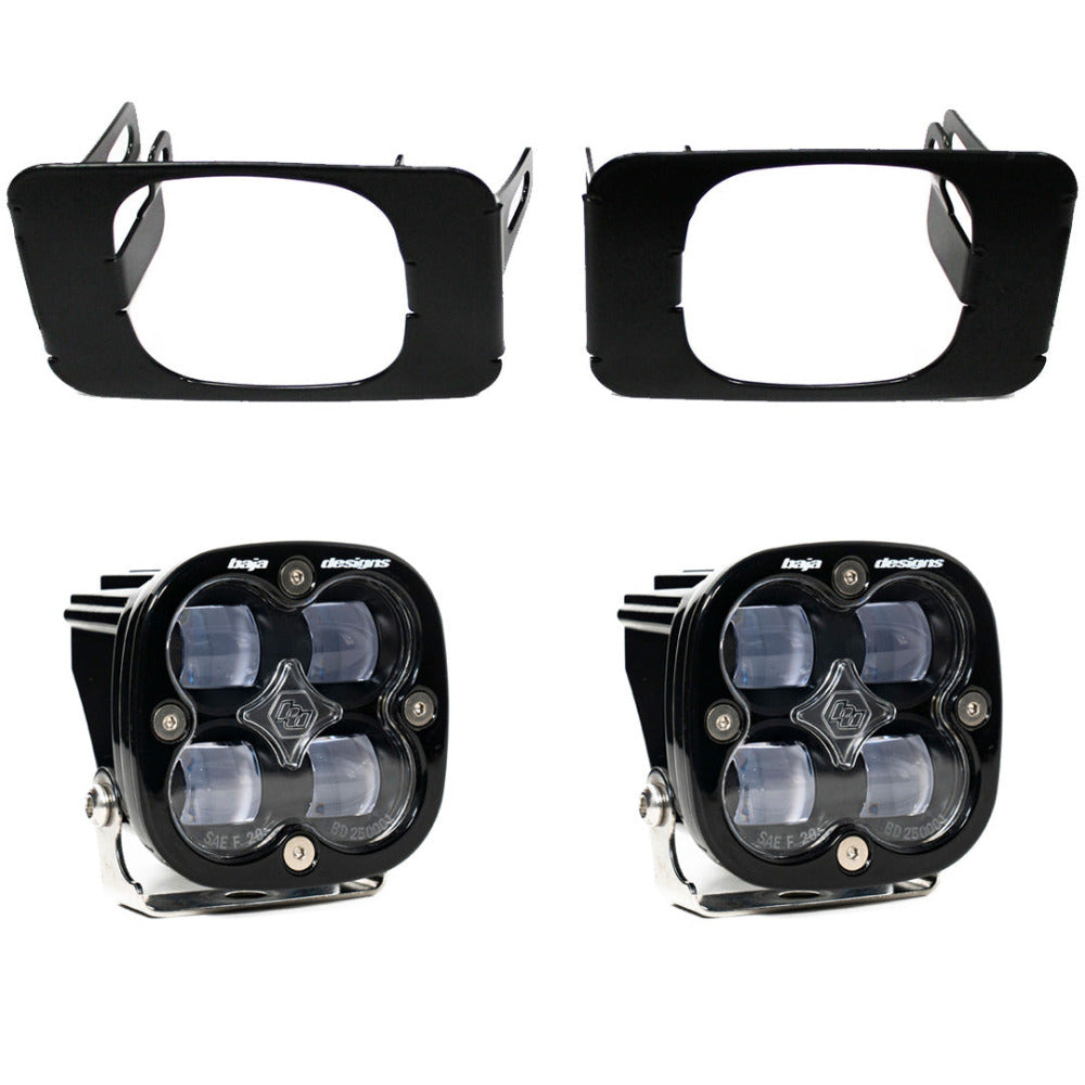 '15-20 Ford F150 SAE Fog Light Pocket Kit Baja Designs Display of Included Parts