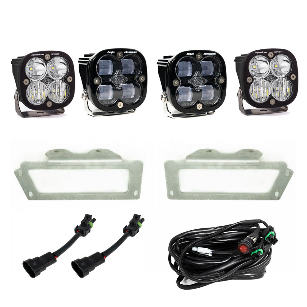 '09-12 Dodge Ram 1500 SAE Fog Light Kit Baja Designs Display of Included Parts