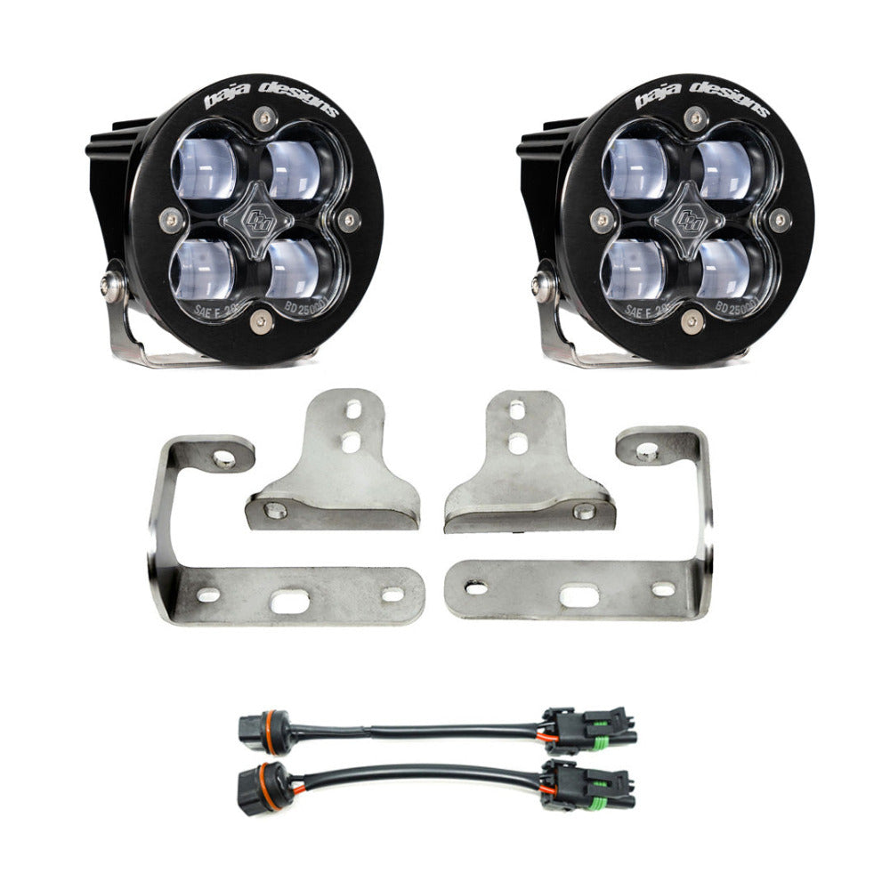 '18-23 Jeep JL SAE Fog Light Kit Display of Included Parts
