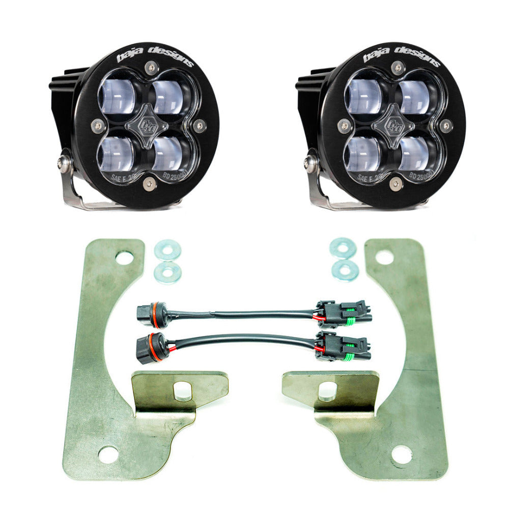 '20-22 Jeep JT Gladiator SAE Fog Light Kit Display of Included Parts