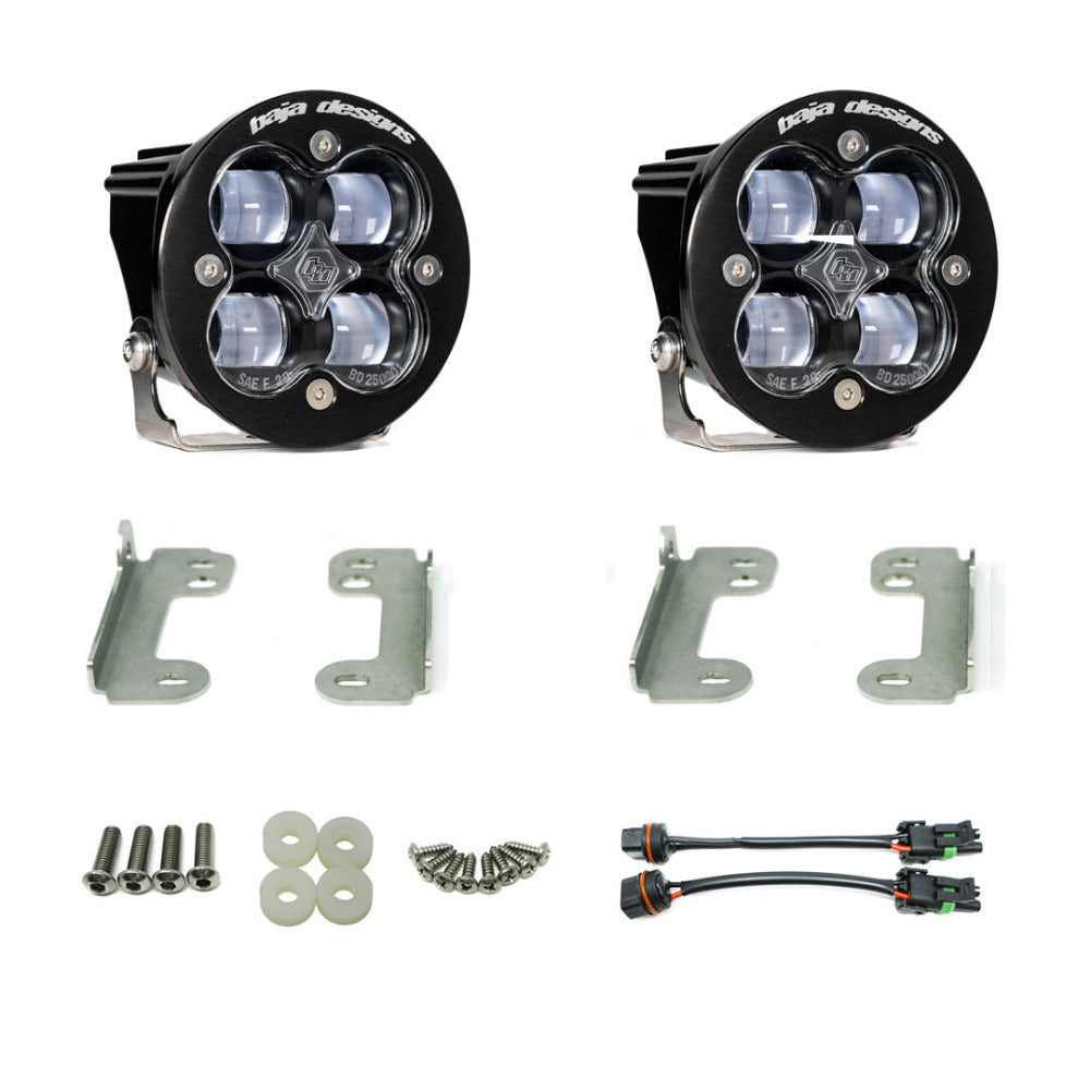 '18-23 Jeep JL SAE Fog Light Kit Display of Included Parts
