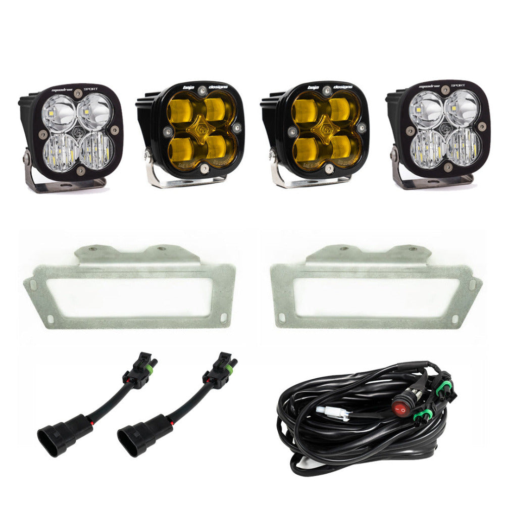 '10-18 Dodge Ram SAE Fog Light Kit Baja Design Display of Included Parts