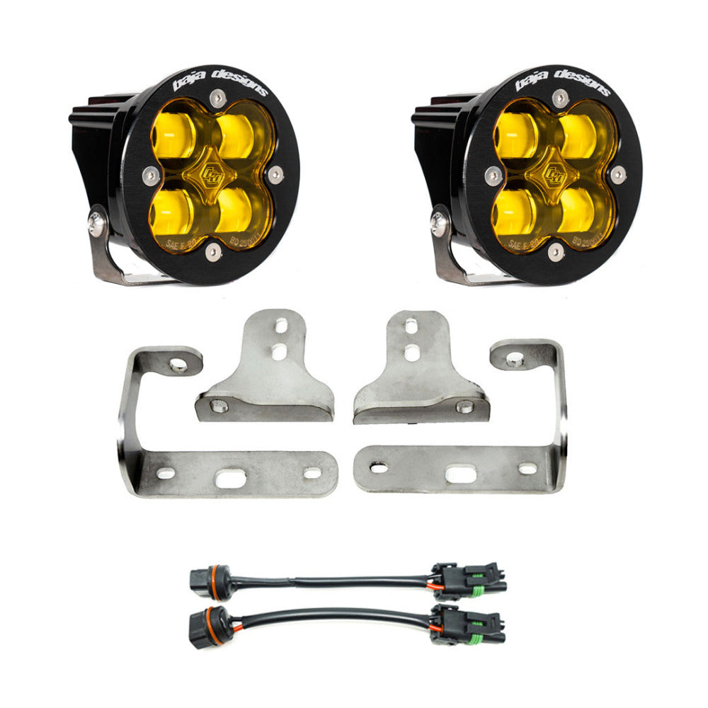 '18-23 Jeep JL SAE Fog Light Kit Display of Included Parts