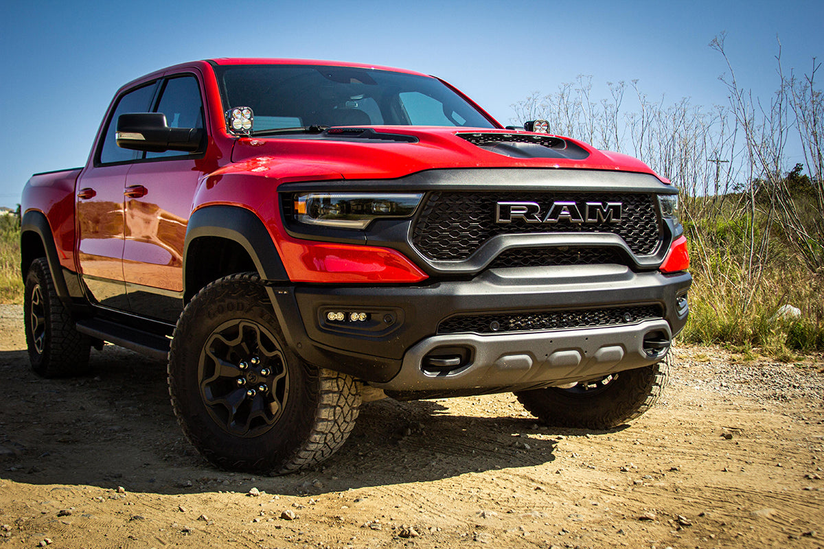 '21-22 Ram 1500 TRX Baja Designs OnX6+ 20" Light Bar Bumper Kit display on Vehicle