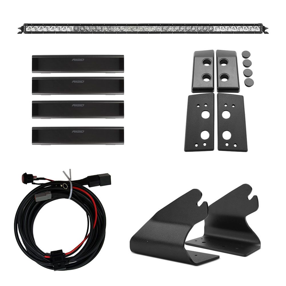'21-23 Ford Bronco Rigid SR-Series LED Light Bar Roof Line Kit parts