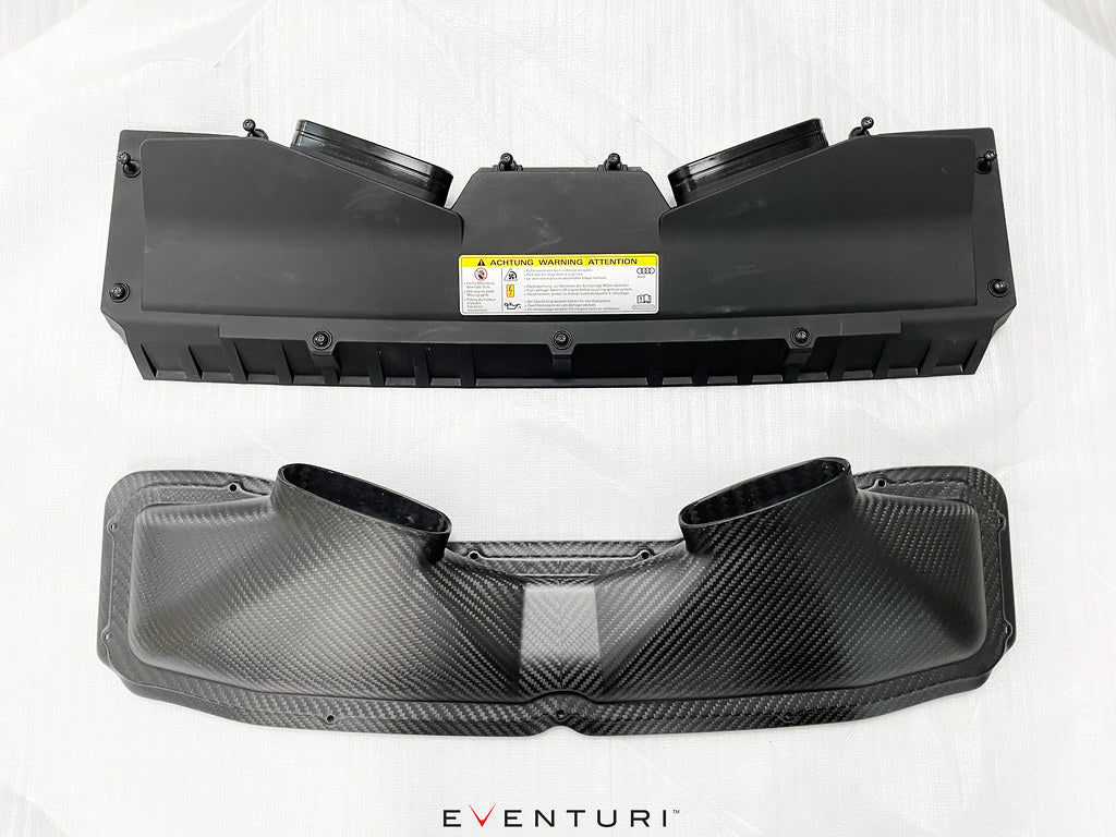 Eventuri Audi C8 RS6/RS7 Matte Carbon Intake System-EVE-C8RS6-CFM-INT Stock Comparison