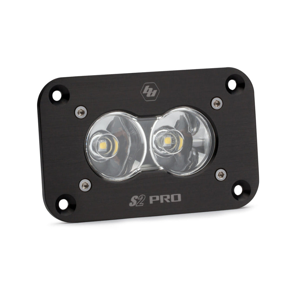Baja Designs S2 Sport Flush Mount LED Light (Clear Lens) Spot Display