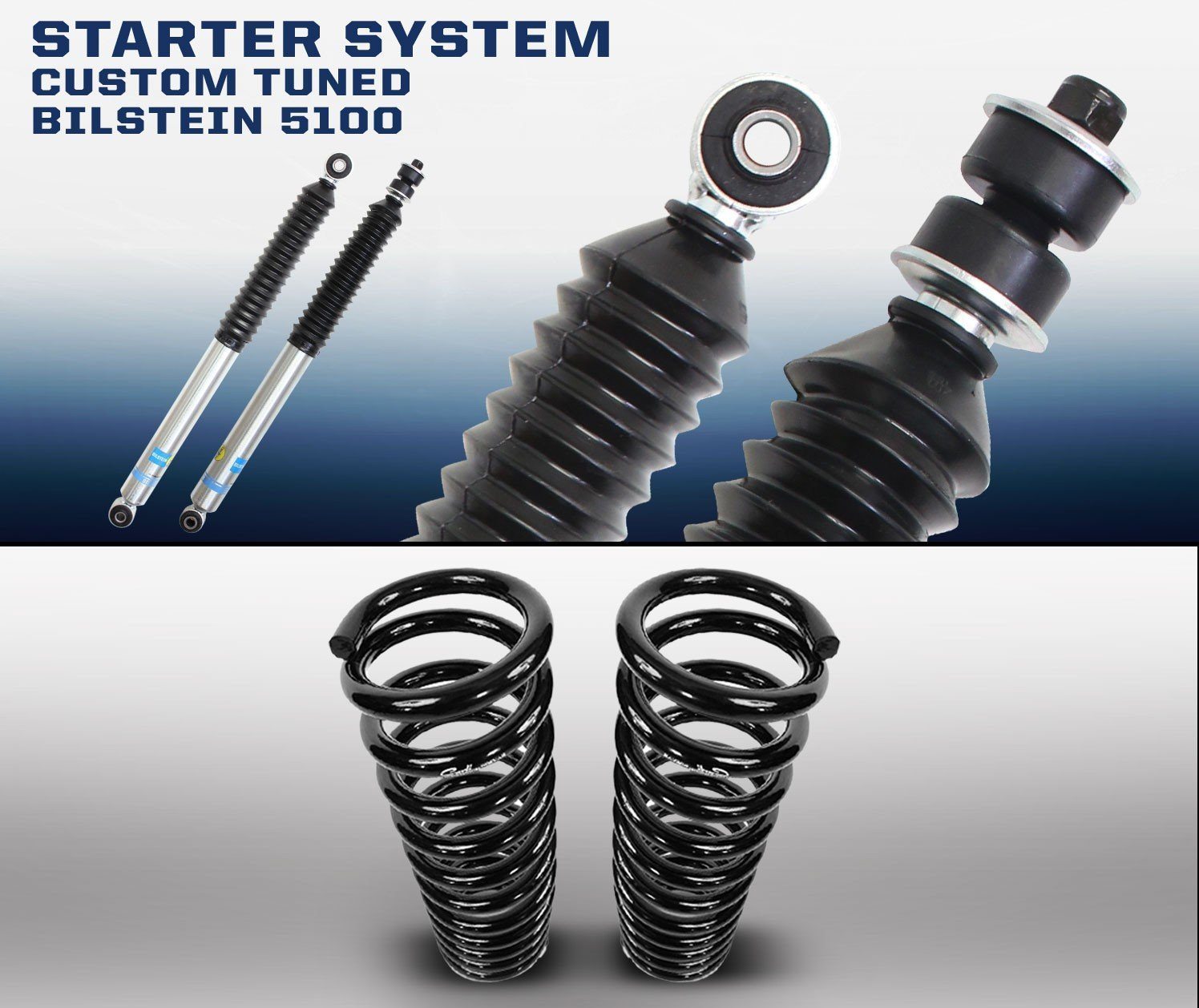 '94-02 Ram 2500/3500 Carli Suspension Starter Display of Included Parts