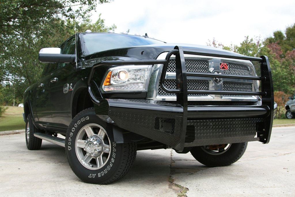 94-18 Dodge Ram 2500/3500 Black Series Front Bumper Display on vehicle