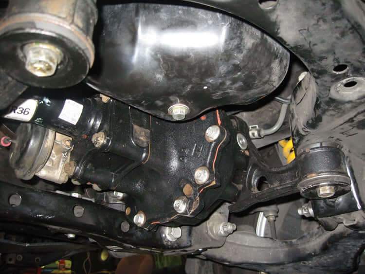 '96-02 Toyota 4Runner DuroBumps Front Diff Bracket Bushings - DBBUS1 Close-up Display on Vehicle