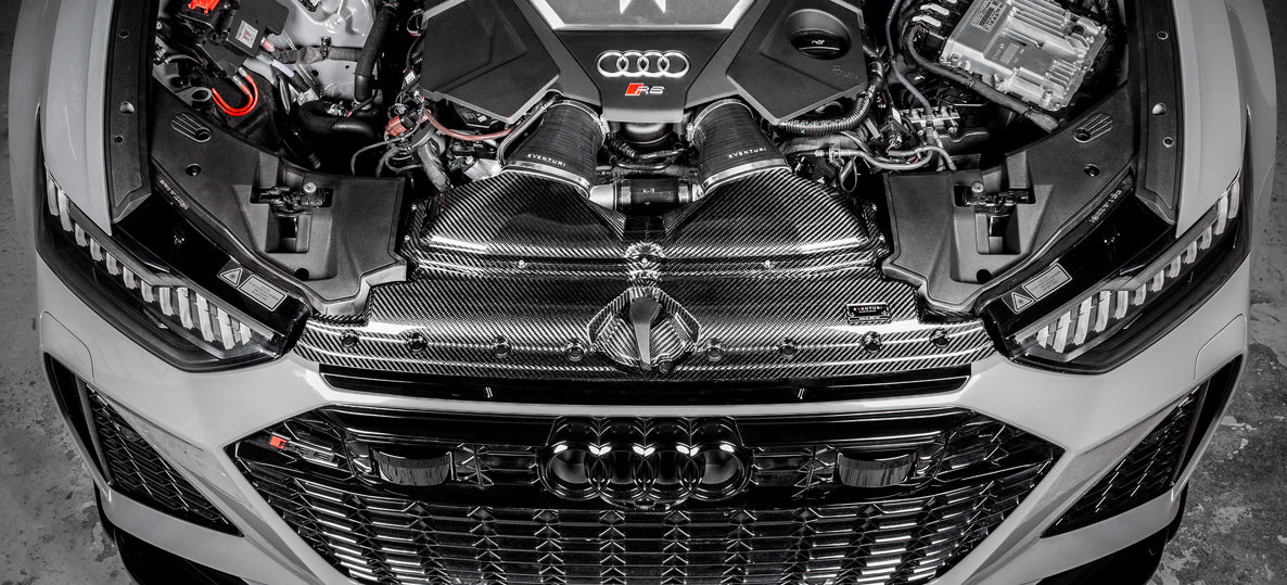 Eventuri Audi C8 RS6/RS7 Gloss Carbon Intake System-EVE-C8RS6-CF-INT Display on vehicle