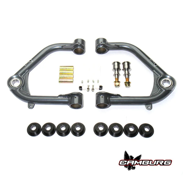 '21-23 4 Door Ford Bronco Front and Rear Fox Performance Elite Series RR 2.5 Coilovers with Upper Control Arms Display of Included Upper Control Arm Parts