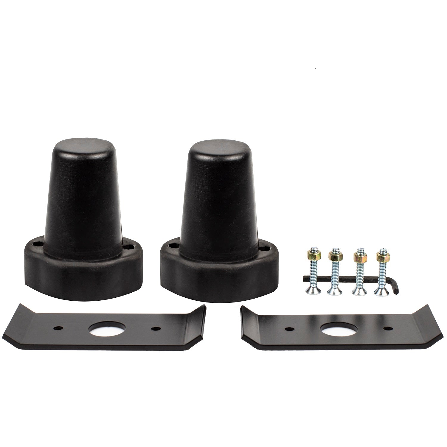 '05-15 Toyota Tacoma DuroBumps 3.5" Rear Bump Stops Display of Included Parts