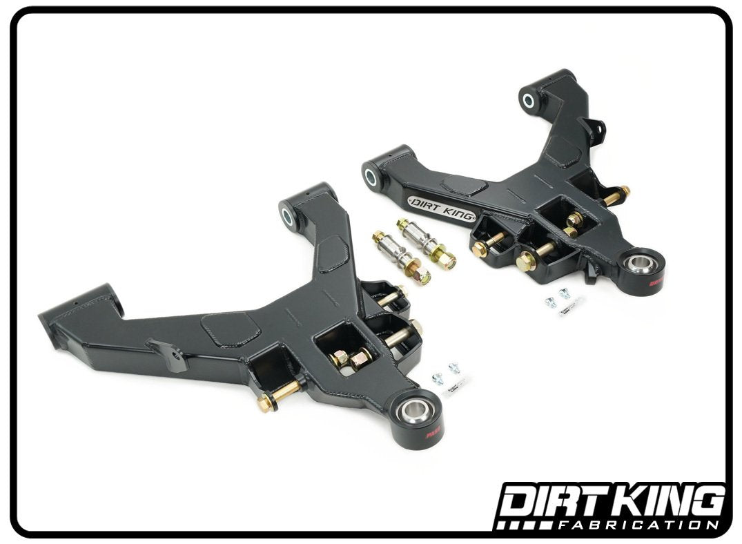 '07-21 Toyota Tundra Dirt King Fabrication Performance Lower Control Arms Display of Included Parts